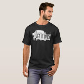 Let it Snow Pickup Truck with Snowplow Snowplowing T-Shirt (Vorne ganz)
