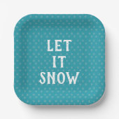 Let It Snow, Snowflake Pappteller (Vorderseite)