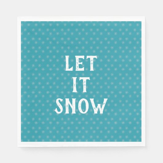 Let It Snow, Snowflake Serviette (Vorderseite)