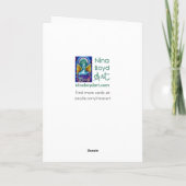 "Let it Snow" Snowman Grußkarte Feiertagskarte (Rückseite)