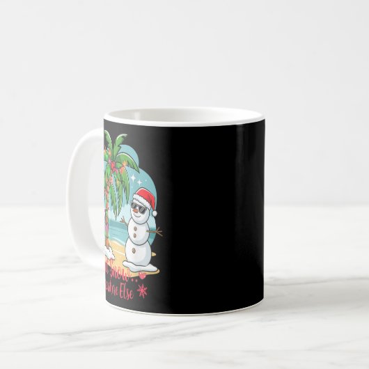 Let It Snow… Somewhere Else – Trocal Christmas Fun Kaffeetasse (Vorderseite Links)