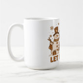 Let It Snow Trio Schneemann Kaffeetasse (Links)