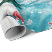 "Let it Snow" - Vintages Schneemannpapier Geschenkpapier (Rolleneckpunkt)