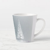 "Let it Snow" Weihnachts Winter Latte Tasse (Rechts)