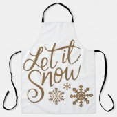Let It Snow Winter / Holiday apron Schürze (Vorderseite)