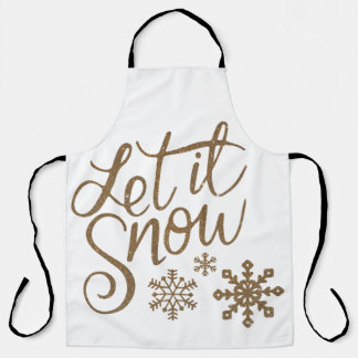 Let It Snow Winter / Holiday apron Schürze