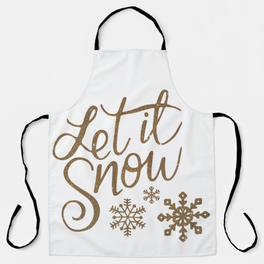 Let It Snow Winter / Holiday apron Schürze (Vorderseite)