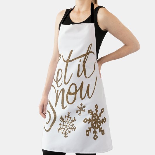 Let It Snow Winter / Holiday apron Schürze (InSitu)
