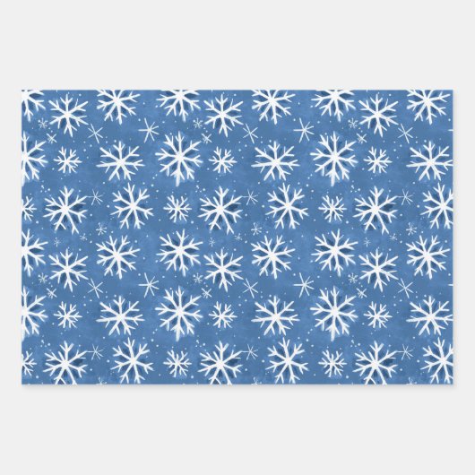 Let It Snow Wrapping Paper Sheets Geschenkpapier Set (Vorderseite)