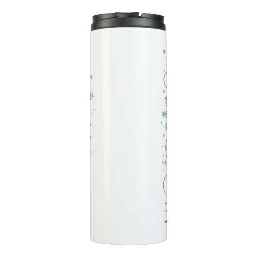 Let it snow Xmas Christmas tree  Thermosbecher (Rückseite)