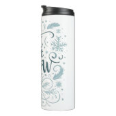 Let it snow Xmas Christmas tree  Thermosbecher (Nach rechts gedreht)