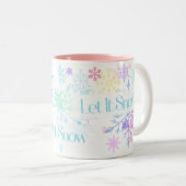 Let It Snow! Zweifarbige Tasse (VorderseiteRechts)