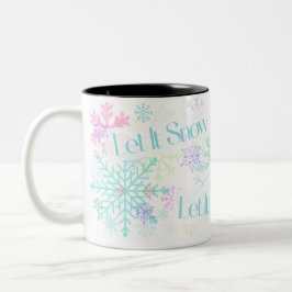 Let It Snow! Zweifarbige Tasse