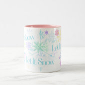 Let It Snow! Zweifarbige Tasse (Mittel)