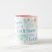 Let It Snow! Zweifarbige Tasse (Mittel)
