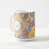 Let Joy Bloom – Floral Inspirational Coffee Mug Kaffeetasse (Vorderseite Links)