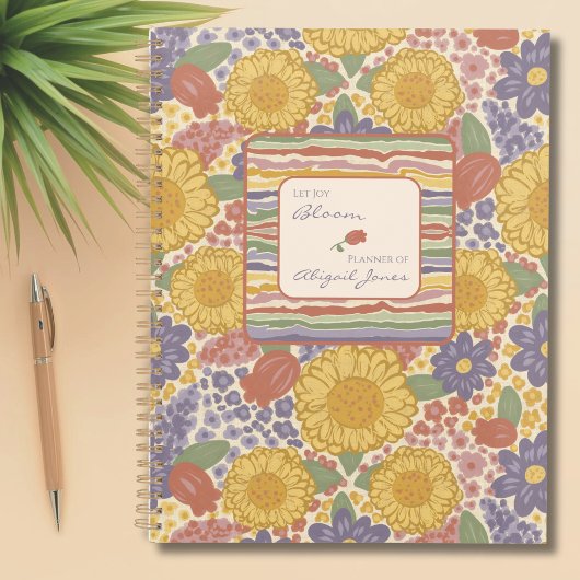 Let Joy Bloom – Personalized Floral Planner Planer