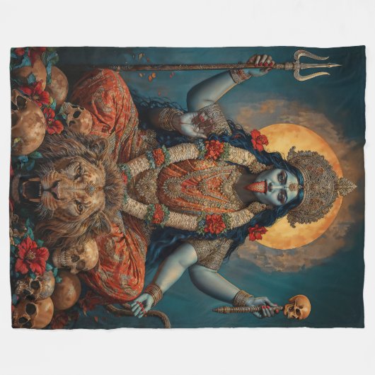 Let Kali Lead Fleecedecke (Vorderseite (Horizontal))