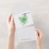 let love grow all in one einladung (Abreißen)