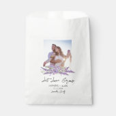 Let Love Grow l Lavender Seeds Photo Wedding Geschenktütchen (Vorderseite)