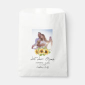 Let Love Grow l Sunflower Seeds Photo Wedding Geschenktütchen (Vorderseite)