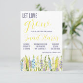Let Love Grow, Pastel Gladiolus Bridal Dusche Einladung (Stehend Vorderseite)