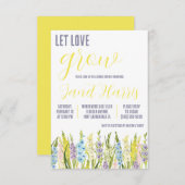 Let Love Grow, Pastel Gladiolus Bridal Dusche Einladung (Vorne/Hinten)