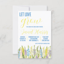 Let Love Grow, Pastel Gladiolus Bridal Dusche