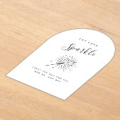 Let Love Sparkle Modern Minimalist Wedding Acryleinladungen (Ablage )