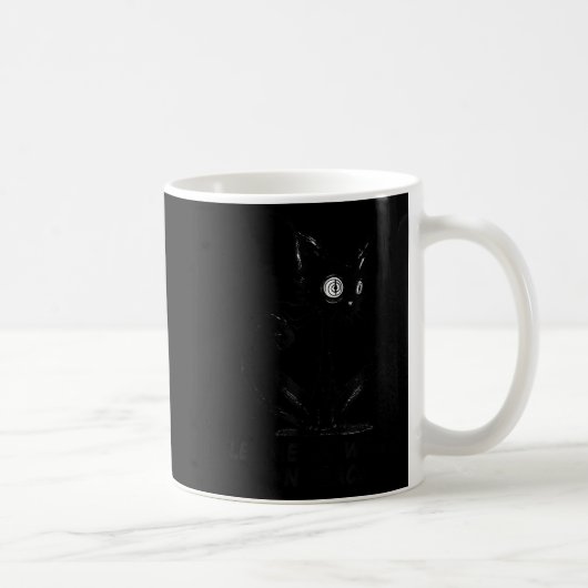 Let Me Be Weird In Peace Black Cat Graphic Kaffeetasse (Rechts)