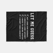 Let Me Guess My Labs Are Normal Lose Weight Check Fleecedecke (Vorderseite (Horizontal))