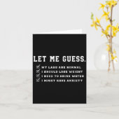 Let Me Guess My Labs Are Normal Lose Weight Check Karte (Gelbe Blume)