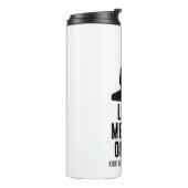 Let Me Meditate On That After Coffee Buddha Humor Thermosbecher (Nach links gedreht)