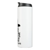 Let Me Meditate On That After Coffee Buddha Humor Thermosbecher (Nach rechts gedreht)