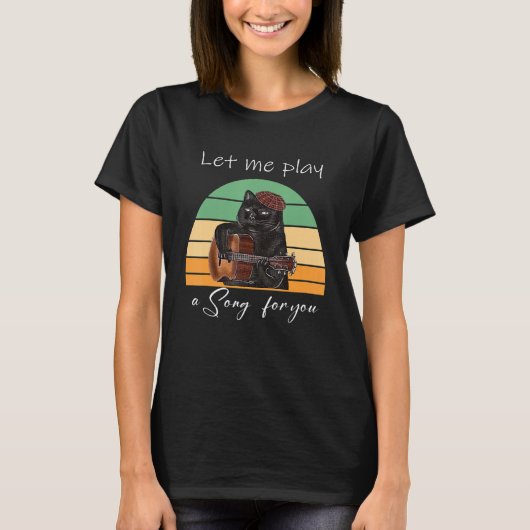 Let me play a song for you Guitar T-Shirt (Vorderseite)