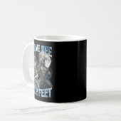 Let Me See Your Feet Cool Funny Alpha Wolf Meme Me Kaffeetasse (Vorderseite Links)