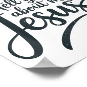 Let Me Tell You About My Jesus Girls Christian Tod Poster (Ecke)
