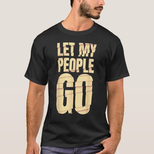 Let My People Go Jewish Seder Family T-Shirt (Vorderseite)