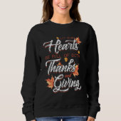 Let Our Hearts Full of Thanks Thanksgiving Fall Vi Sweatshirt (Vorderseite)