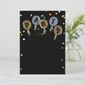 ***LET-PARTY*** PARTY EINLADUNG (Stehend Vorderseite)