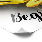 Let Peace Begin With Me Photo Enlargement Square Fotodruck (Ecke)