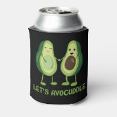 Let’s Avocuddle - Funny Avocado Pun Dosenkühler (Kanne Rückseite)