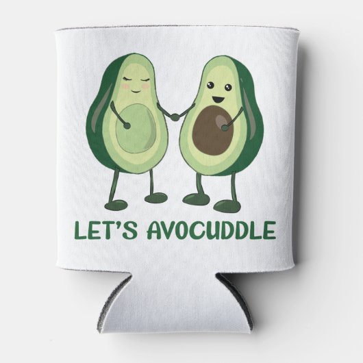 Let’s Avocuddle - Funny Avocado Pun Dosenkühler (Vorderseite)