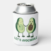 Let’s Avocuddle - Funny Avocado Pun Dosenkühler (Kanne Rückseite)
