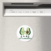 Let’s Avocuddle - Funny Avocado Pun Magnet (In Situ (Geschirrspüler))