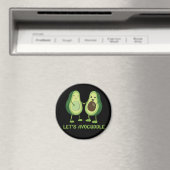 Let’s Avocuddle - Funny Avocado Pun Magnet (In Situ (Geschirrspüler))