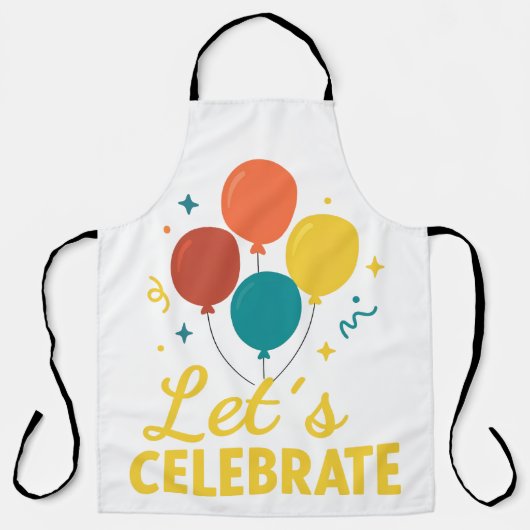 Let’s Celebrate – Festive Cooking Apron Schürze (Vorderseite)