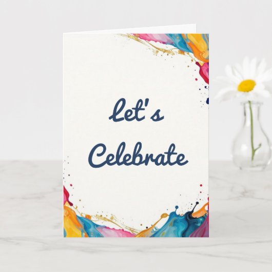 Let’s Celebrate Greeting Card  Karte (Kleine Pflanze)