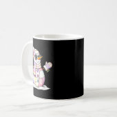 Let’s Chill Snowman Christmas Coffee Cute Holiday Kaffeetasse (Vorderseite Links)