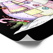 Let’s Chill Snowman Christmas Coffee Cute Holiday Poster (Ecke)